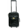 Leatherette 19" Wheeled Carry On W/ Logoed Medallion (Die Struck)